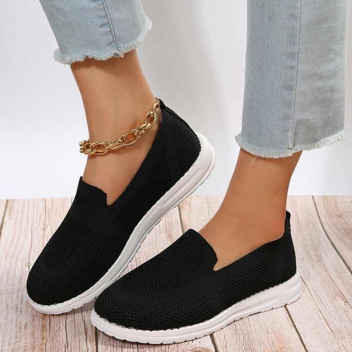 Women's Mesh Shoes Breathable Slip On Lazy Shoes Loafers Q2