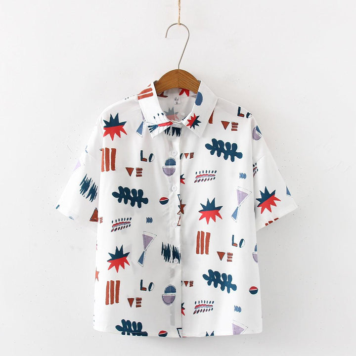 Printed short sleeve shirt - Super Amazing Store