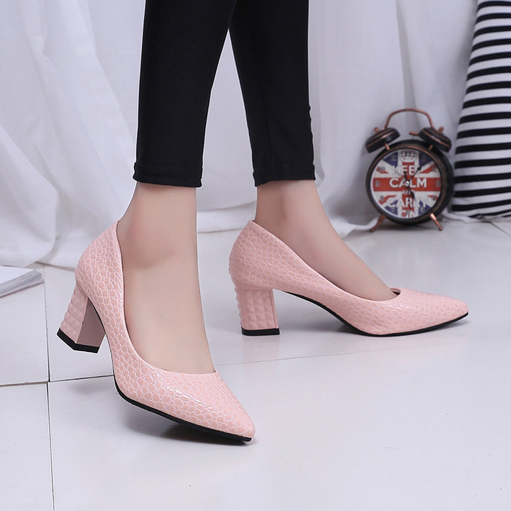 Closed Shallow Office Square Heel - Super Amazing Store