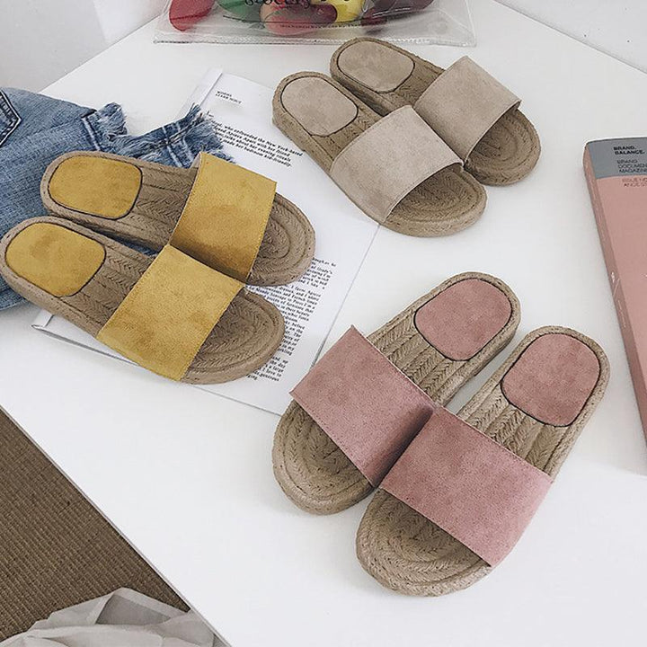 Straw Slippers - Super Amazing Store