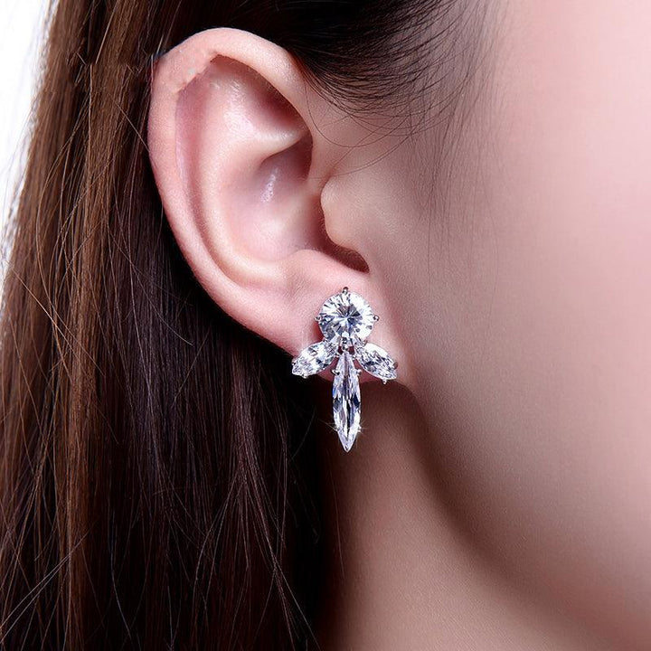 New Black Zircon Wing Earrings Black Series - Super Amazing Store