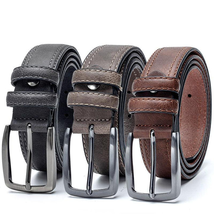 Men Vintage Belts For Jeans Luxury Split Leather Belt Men Famous Belt For Man Designer Belts With Vintage Style - Super Amazing Store