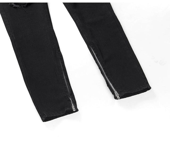 Slim-fit zippered jeans - Super Amazing Store