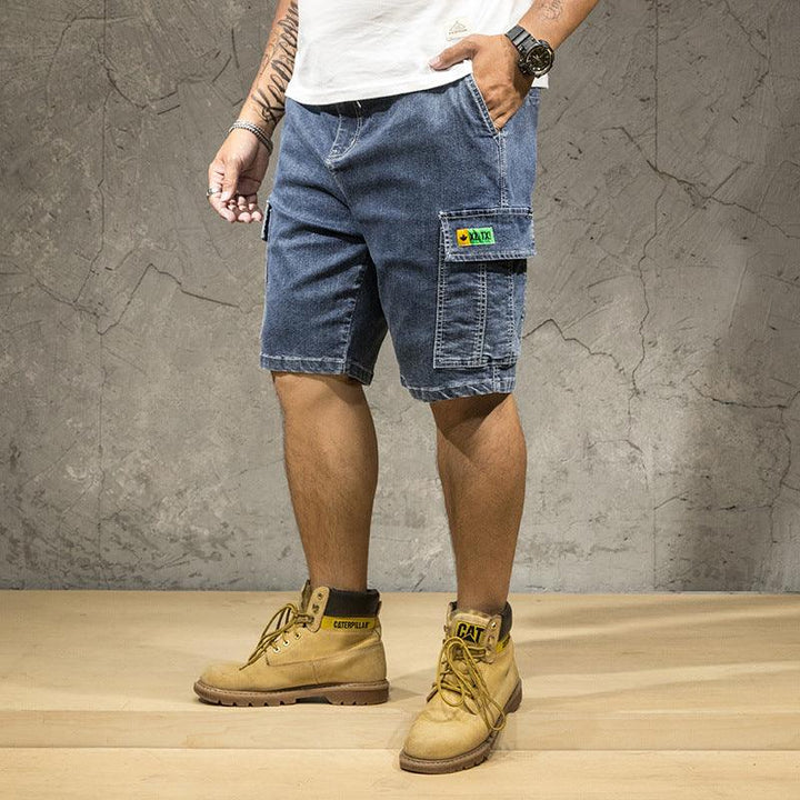 Denim Shorts Straight Casual Tooling Plus Size Trendy Men's Jeans For Men - Super Amazing Store