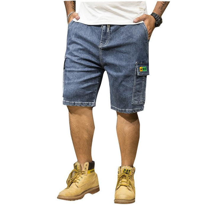 Denim Shorts Straight Casual Tooling Plus Size Trendy Men's Jeans For Men - Super Amazing Store