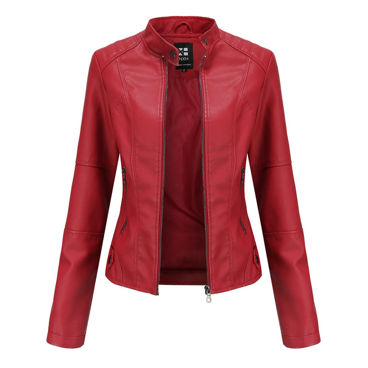 European And American Women's Leather Jackets Q2