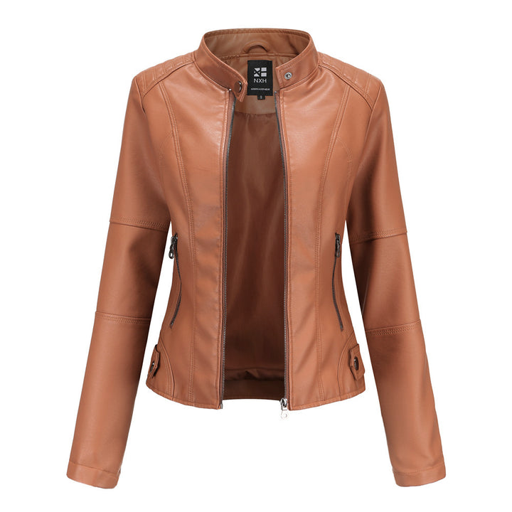 European And American Women's Leather Jackets Q2