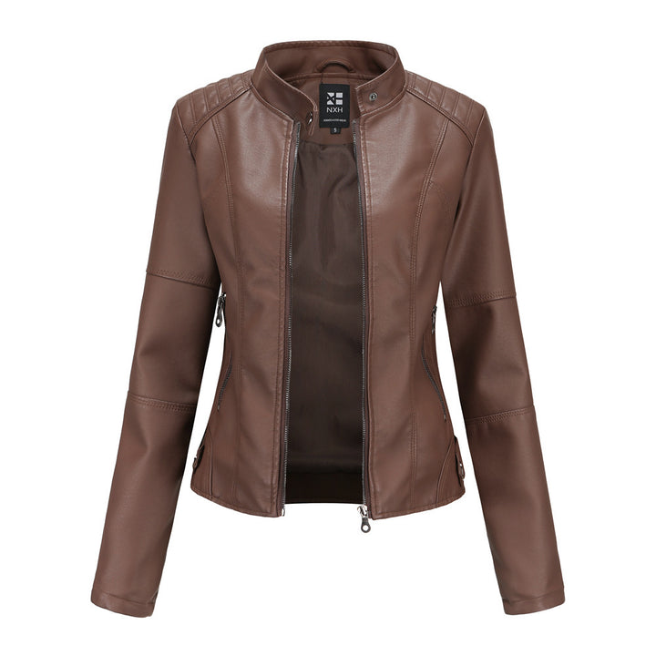 European And American Women's Leather Jackets Q2