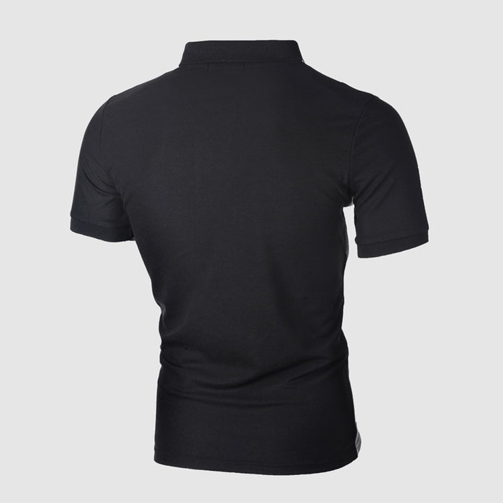 Men Polo Shirt Casual Cotton T Shirts Men's Casual Short Sleeve Q2