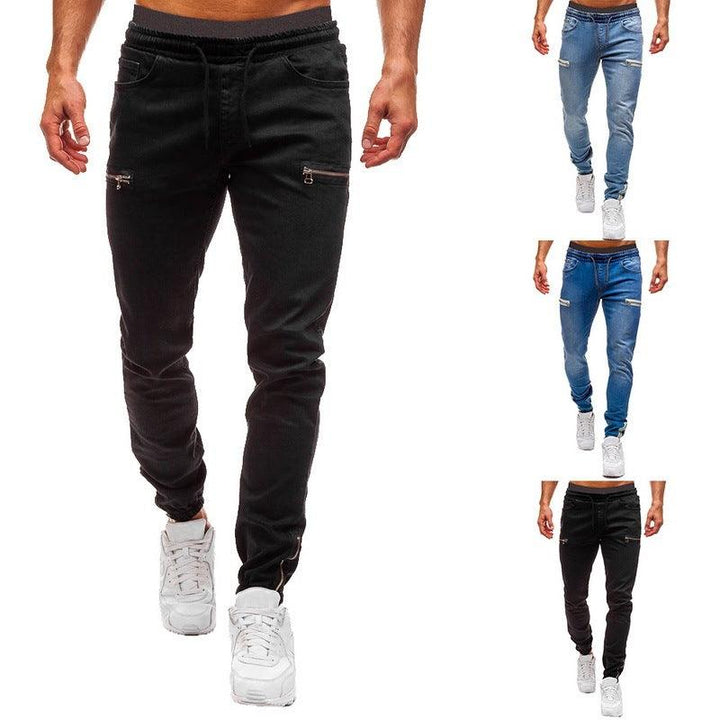 White Pants Jeans Trousers For Men Retro Party Work Mens - Super Amazing Store