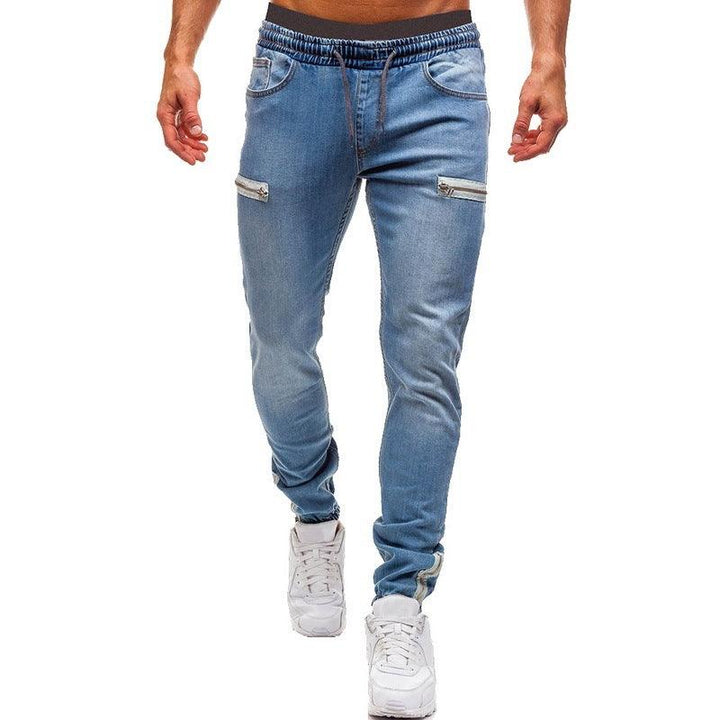 White Pants Jeans Trousers For Men Retro Party Work Mens - Super Amazing Store