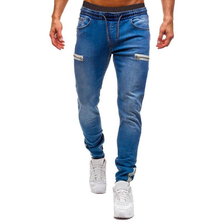 White Pants Jeans Trousers For Men Retro Party Work Mens - Super Amazing Store