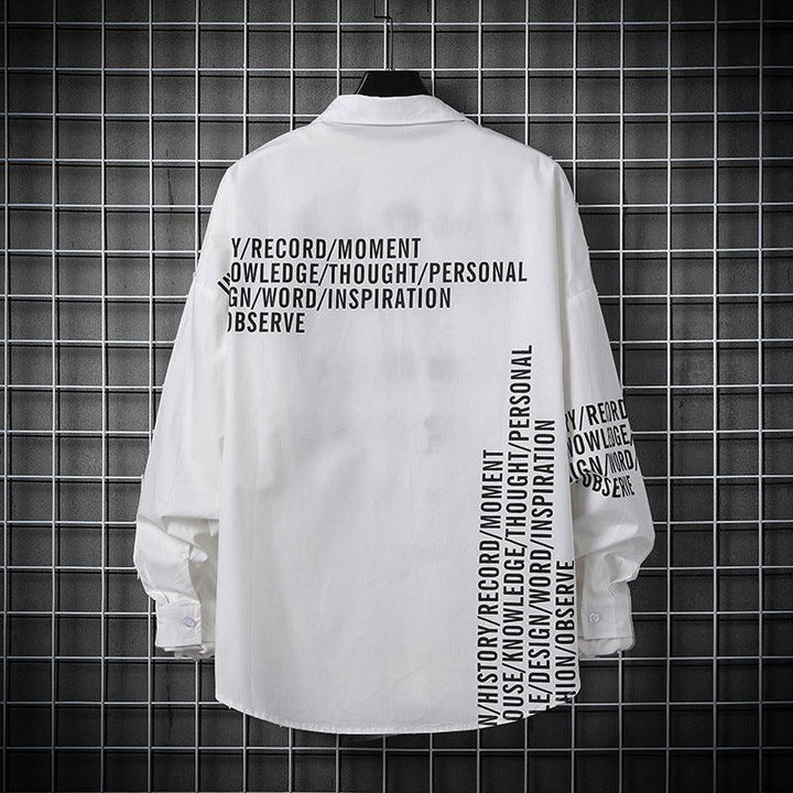 Shirt Men Spring And Autumn Korean Fashion Casual Long Sleeves - Super Amazing Store