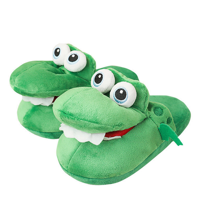 Cotton Slippers Mouth Will Move Plush Cute Funny Indoor Winter Couple Soft Bottom Plush Toys Indoor Slippers Super Amazing Store