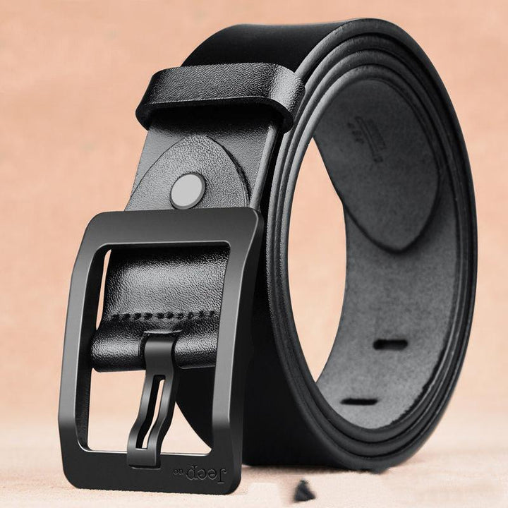 Two Layers Of Cowhide Belt For Men With Needle Buckle Belt - Super Amazing Store