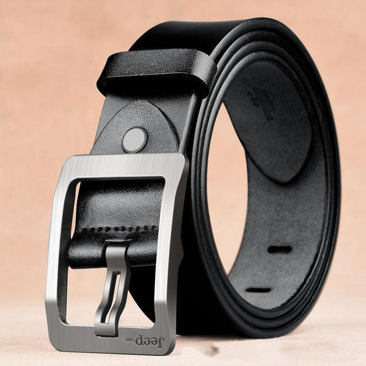 Two Layers Of Cowhide Belt For Men With Needle Buckle Belt - Super Amazing Store