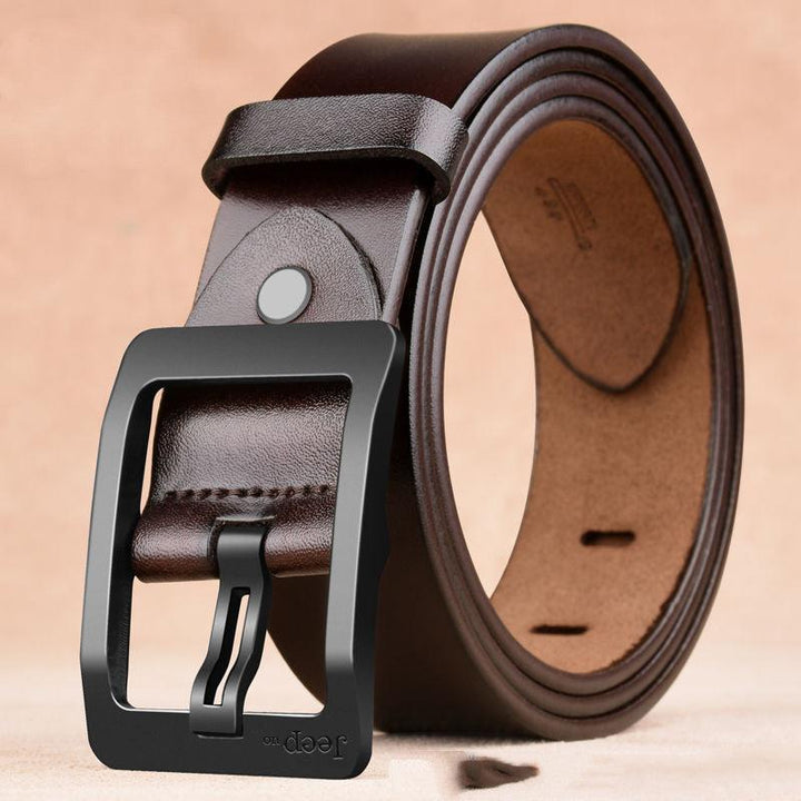 Two Layers Of Cowhide Belt For Men With Needle Buckle Belt - Super Amazing Store