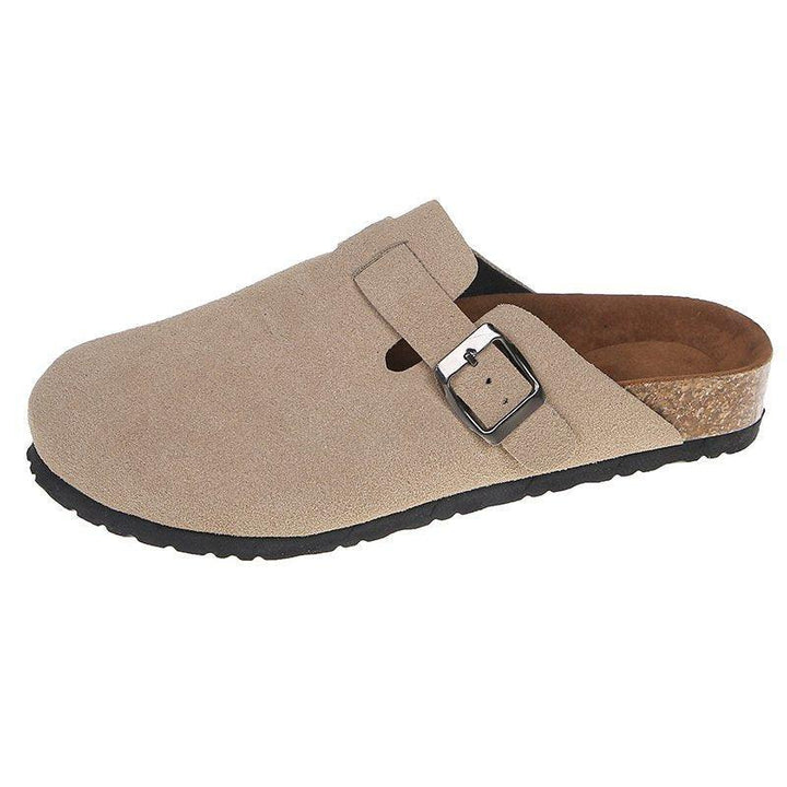 Baotou Slippers Female Couple Cork Drag - Super Amazing Store