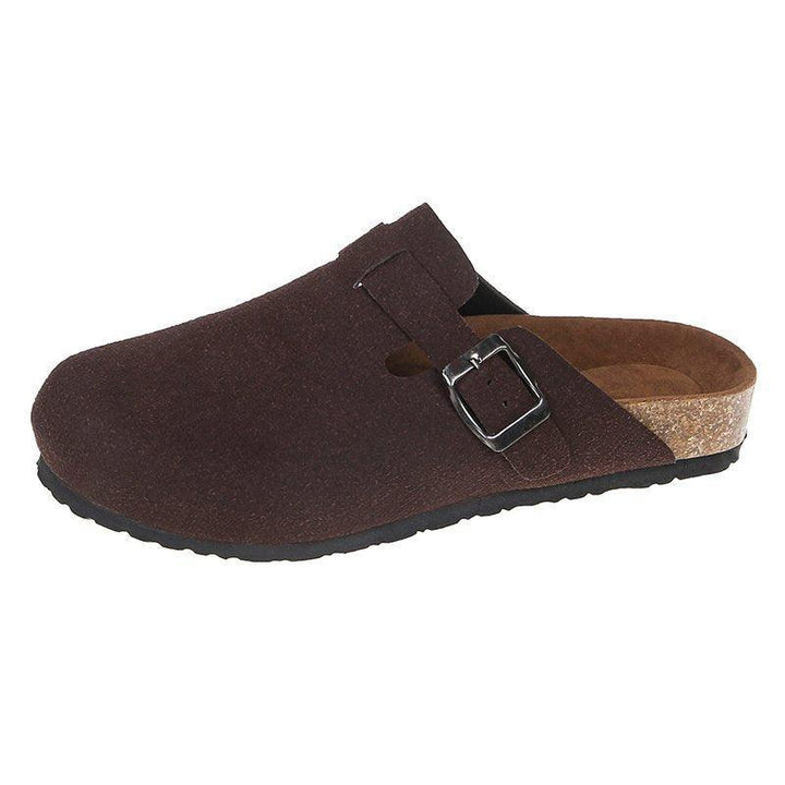 Baotou Slippers Female Couple Cork Drag - Super Amazing Store