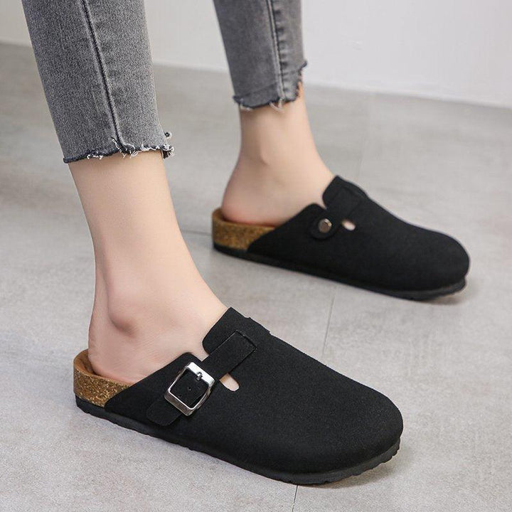 Baotou Slippers Female Couple Cork Drag - Super Amazing Store