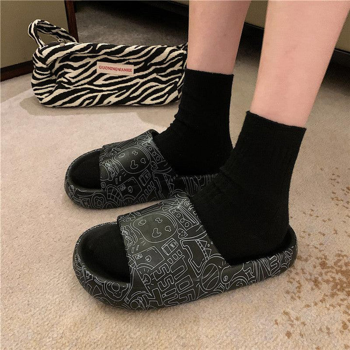 Thick - Soled Indoor Home With Non - Slip Bath Soft - Soled Slippers - Super Amazing Store