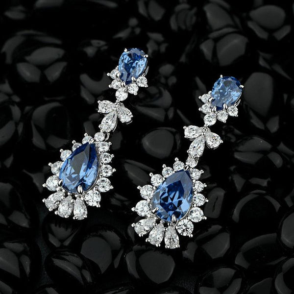 Retro Royal Blue Drop Earrings - Super Amazing Store