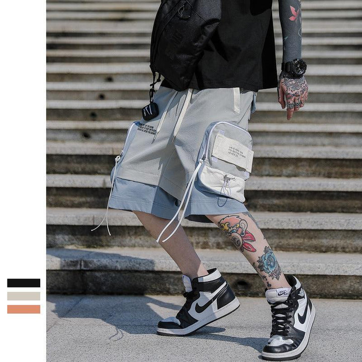 Casual Five-Point Shorts Men Summer Streetwear Korean Ins - Super Amazing Store