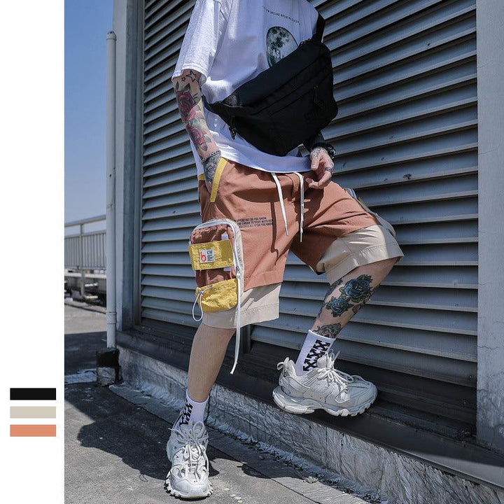 Casual Five-Point Shorts Men Summer Streetwear Korean Ins - Super Amazing Store