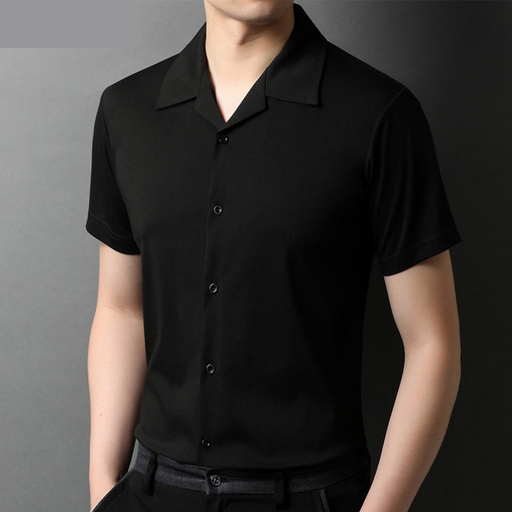 Cuban Collar Shirt Men Summer Super Amazing Store