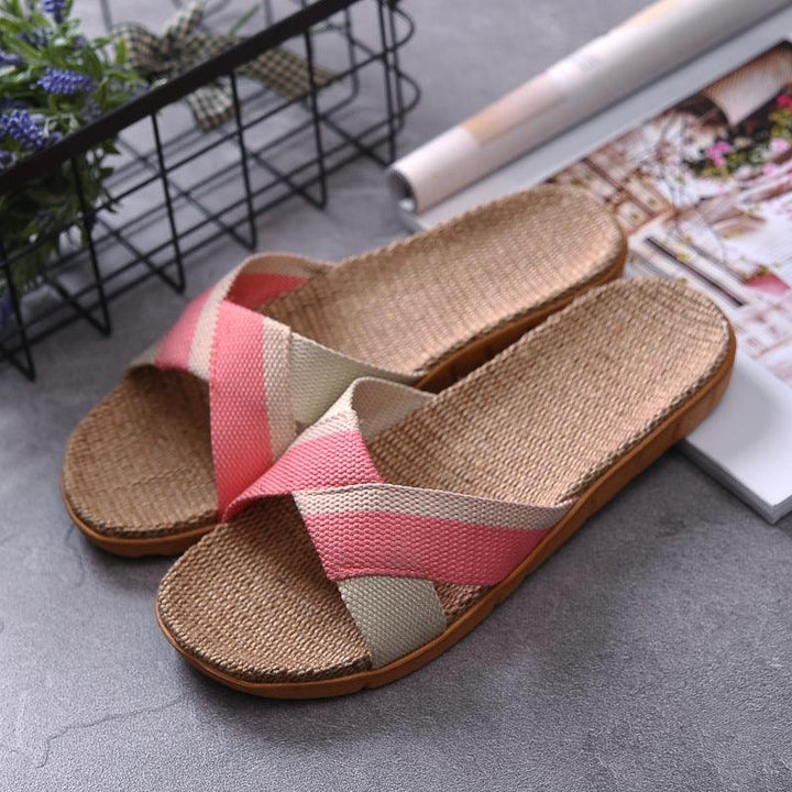 Non-slip home slippers and linen slippers - Super Amazing Store