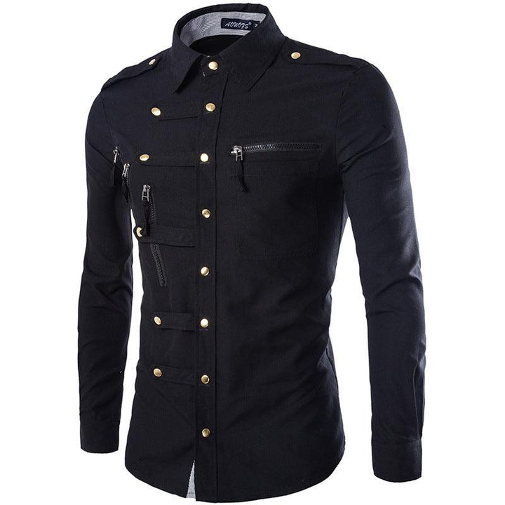 Brand Men Shirt Fashion Design Mens Slim Fit Cotton Dress Shirt Stylish Long Sleeve Shirts Chemise Homme Camisa Masculina - Super Amazing Store