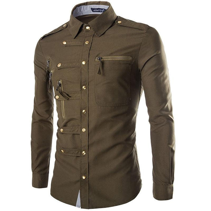 Brand Men Shirt Fashion Design Mens Slim Fit Cotton Dress Shirt Stylish Long Sleeve Shirts Chemise Homme Camisa Masculina - Super Amazing Store