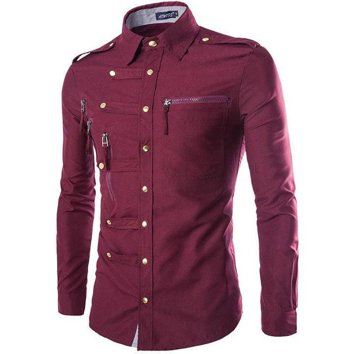 Brand Men Shirt Fashion Design Mens Slim Fit Cotton Dress Shirt Stylish Long Sleeve Shirts Chemise Homme Camisa Masculina - Super Amazing Store