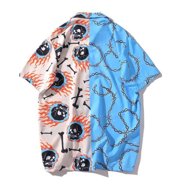 Beach Fashion Loose Harujuku Shirts for Men - Super Amazing Store