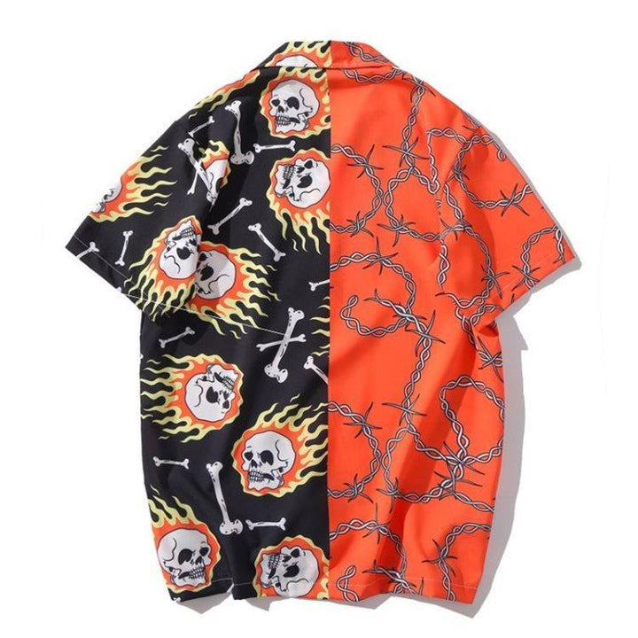 Beach Fashion Loose Harujuku Shirts for Men - Super Amazing Store