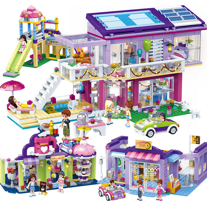 Modern Girl Puzzle Assembling And Inserting Diy Building Block Toys Super Amazing Store