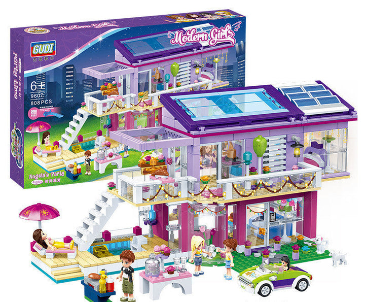 Modern Girl Puzzle Assembling And Inserting Diy Building Block Toys Super Amazing Store