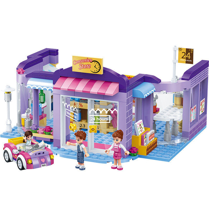 Modern Girl Puzzle Assembling And Inserting Diy Building Block Toys Super Amazing Store