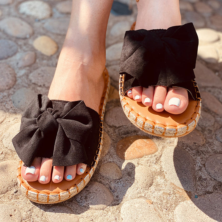 Outdoor Beach Bow Flat Sandals For Women - Super Amazing Store