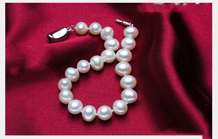 8-9Mm Freshwater Pearl Bracelet, Steamed Buns, Round And Strong Light, Basically Flawless Pearl Jewelry Accessories - Super Amazing Store