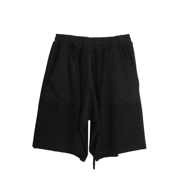 Washed And Worn Terry Stitching Shorts Men - Super Amazing Store