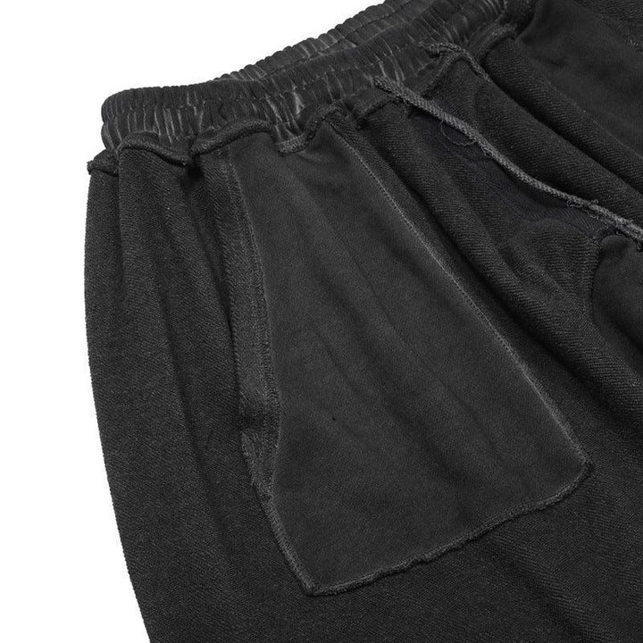 Washed And Worn Terry Stitching Shorts Men - Super Amazing Store