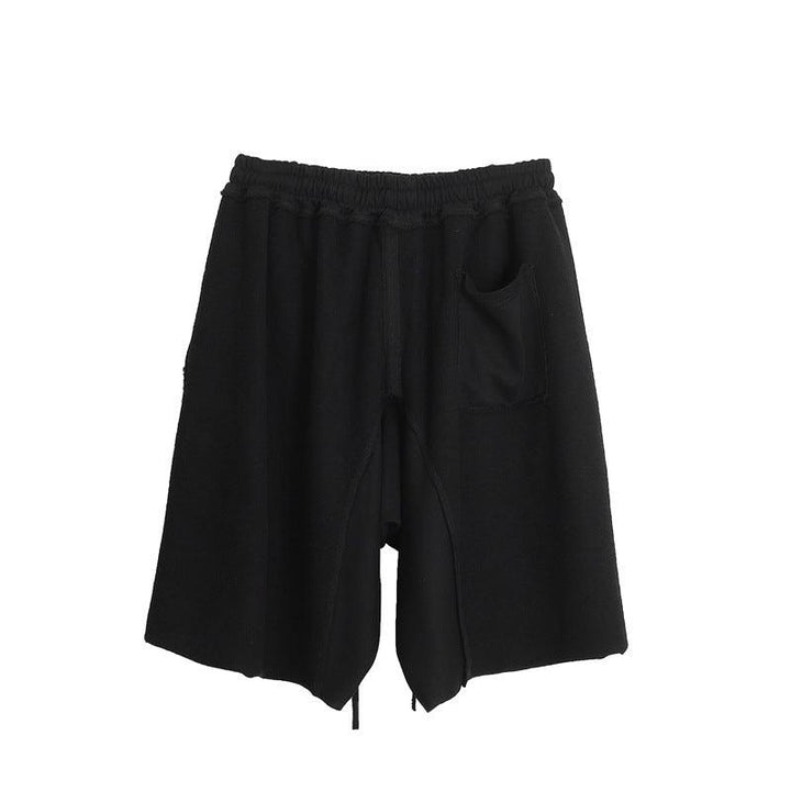 Washed And Worn Terry Stitching Shorts Men - Super Amazing Store