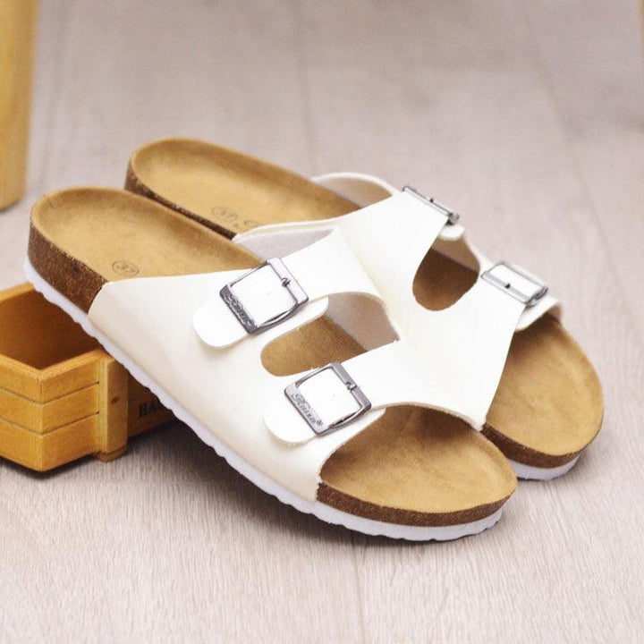 Slippers Summer Beach Shoes Leisure Cork Couple Sandals And Slippers - Super Amazing Store