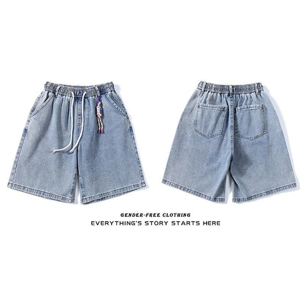 Casual Denim Shorts For Men And Women Loose Trendy Pants - Super Amazing Store