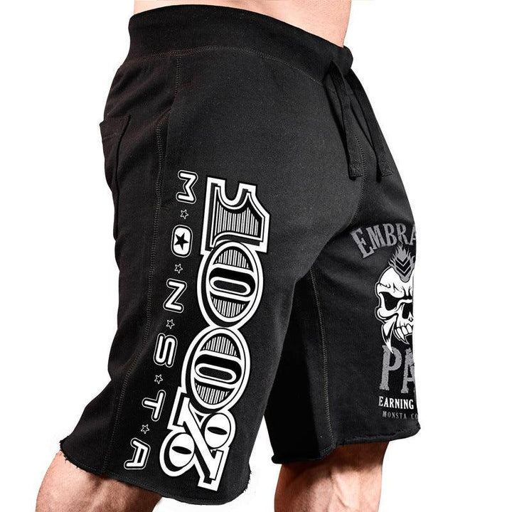 Men'S Shorts Casual Running Big Print Five-Point Pants Cotton Shorts Men - Super Amazing Store