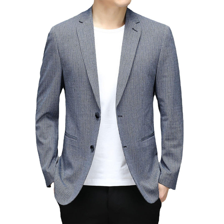 Spring New Suit Men"S Korean Plaid Non Iron Casual Small Suit Coat Fashion Men"S Wholesale - Super Amazing Store