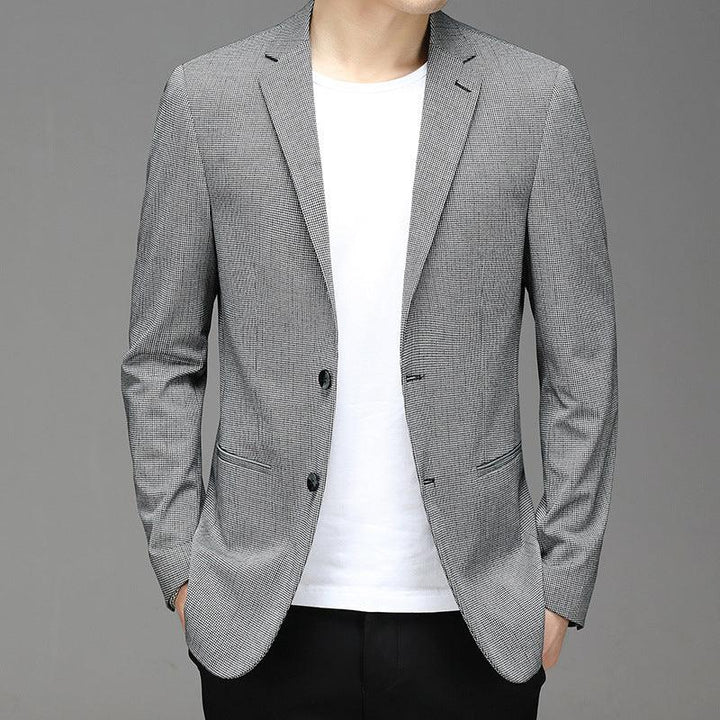 Spring New Suit Men"S Korean Plaid Non Iron Casual Small Suit Coat Fashion Men"S Wholesale - Super Amazing Store