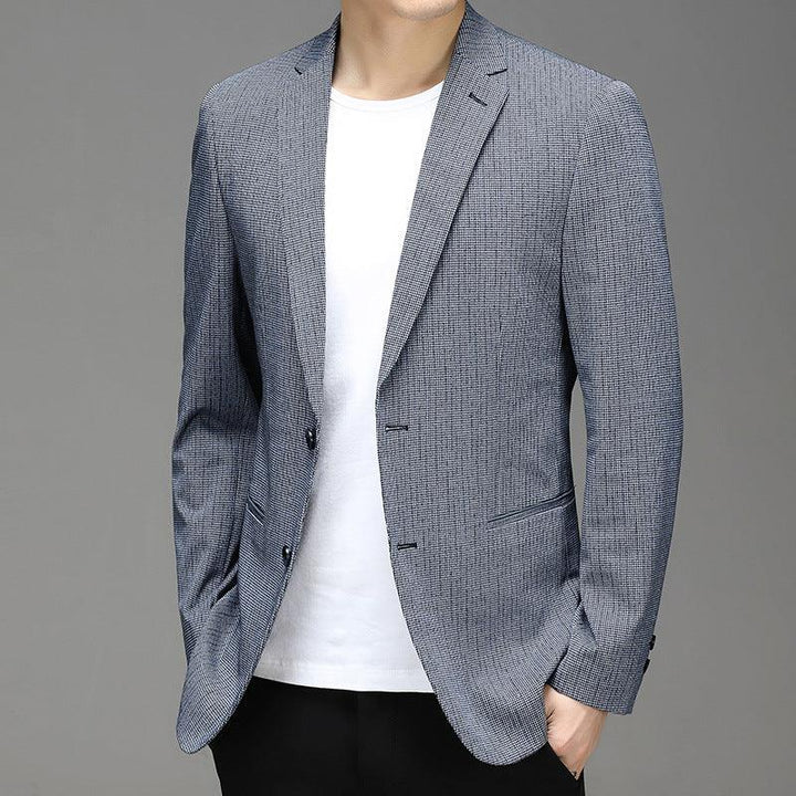 Spring New Suit Men"S Korean Plaid Non Iron Casual Small Suit Coat Fashion Men"S Wholesale - Super Amazing Store