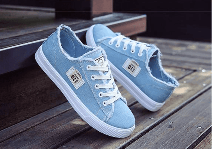 Canvas Shoes Women'S Korean Version Of The White Shoes Spring New Flat-Bottom Casual All-Match Trend - Super Amazing Store